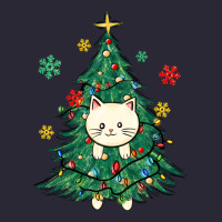 Christmas Tree Cat Vintage Tee | Teevron