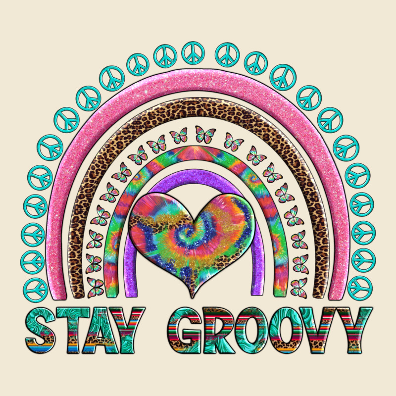 Stay Groovy With Rainbow And Heart Ladies Tee by Artiststas | Teevron