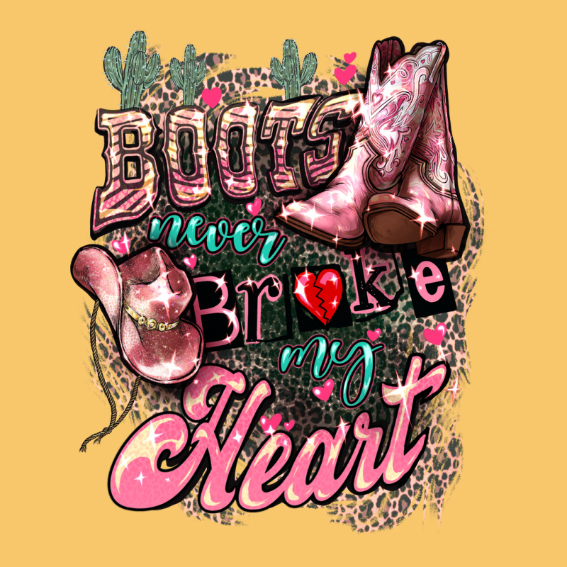 Boots Never Broke My Heart Vintage Hoodie by NancyCooperArtShop | Teevron