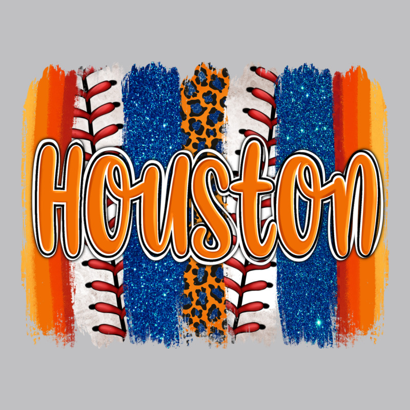 Houston Baseball Team Spirit Brushstrokes Long Sleeve Tee by Artiststas | Teevron