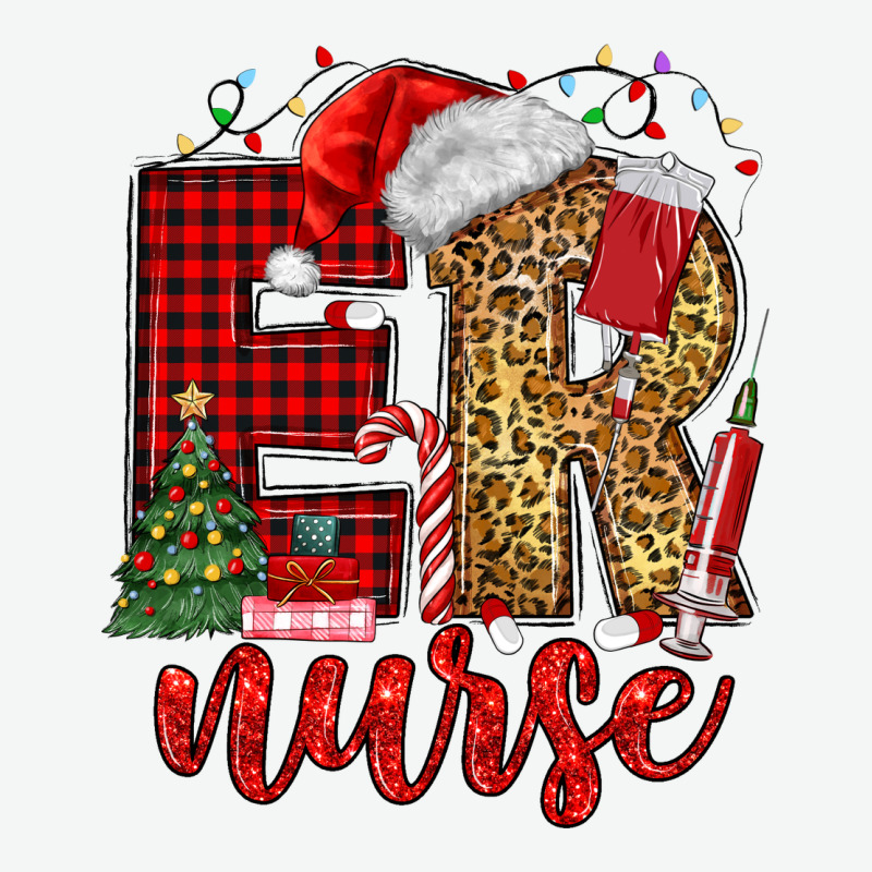 Er Nurse Christmas Urban Heavy Tee by MaliasSmallBusiness | Teevron