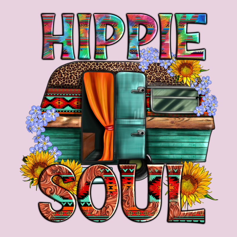 Hippie Soul With Caravan And Flowers Ladies Tee by Artiststas | Teevron