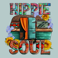 Hippie Soul With Caravan And Flowers Heavy Core Tee | Teevron
