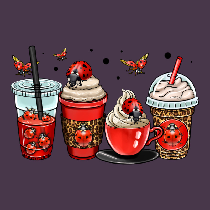 Ladybug Coffee Cups Heavyweight Hoodie by OliviaCreatesArt | Teevron