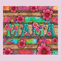 Mama With Tie Dye And Flowers Ladies Tee | Teevron