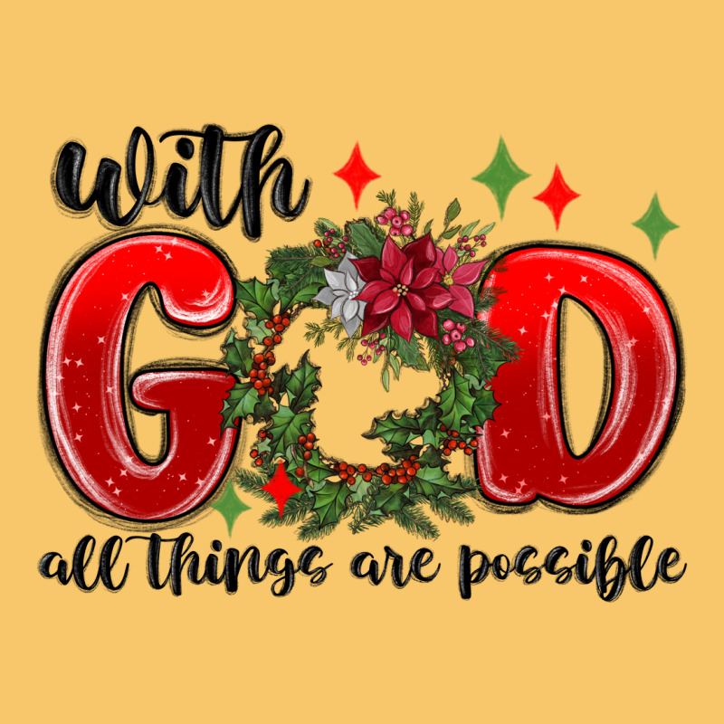 With God All Things Are Possible Vintage Hoodie by MaliasSmallBusiness | Teevron