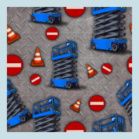 Scissor Lift Seamless Pattern Ladies Tee | Teevron