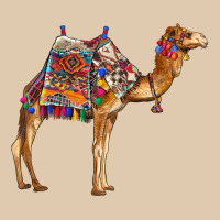 Camel With Colorful Saddle Heavyweight Sweatshirt | Teevron