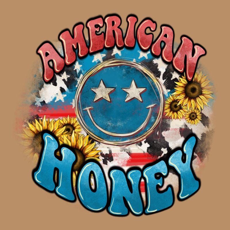 American Honey Smiley Vintage Hoodie by NancyCooperArtShop | Teevron