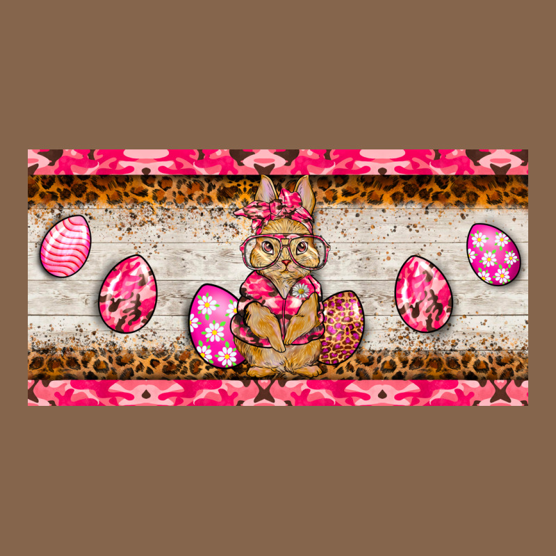 Pink Camouflage Egg Hunter Bunny   License Plate Premium Tee by BarkalooDesign | Teevron