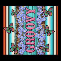 Groovy With Flowers And Butterflies Ladies Tee | Teevron