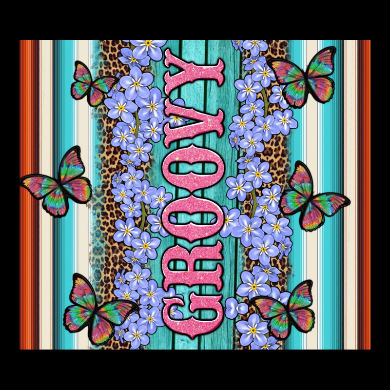 Groovy With Flowers And Butterflies Ladies Tee by Artiststas | Teevron