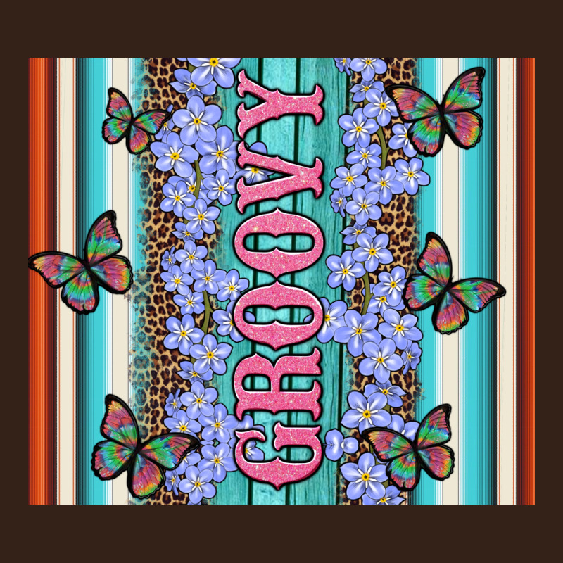 Groovy With Flowers And Butterflies Heavy Core Tee by Artiststas | Teevron