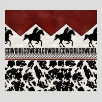 Cowgirl With Cowhide Zipper Hoodie | Teevron