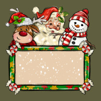 Santa Reindeer Snowman Preview And Costom Name Vintage Tee | Teevron