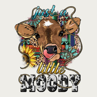Just A Little Moody Baby Cow Zipper Hoodie | Teevron