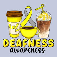 Deafness Awareness Coffee Cups Long Sleeve Tee | Teevron