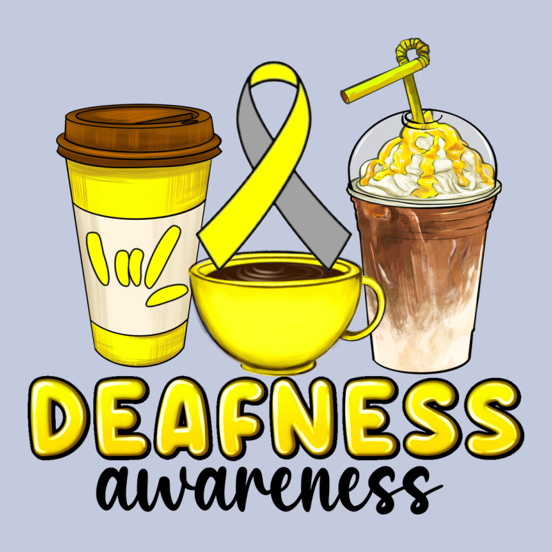 Deafness Awareness Coffee Cups Long Sleeve Tee by Artiststas | Teevron