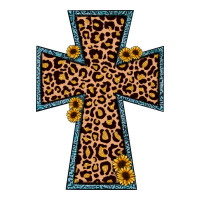 leopard sunflower cross | Teevron