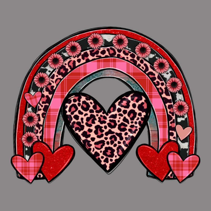 Valentines Heart Rainbow Vintage Tee by JahusDesignShop | Teevron