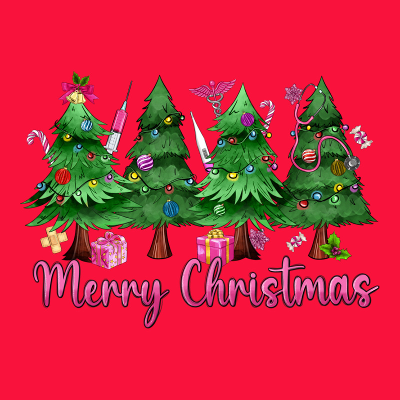 Merry Christmas Nurse Trees Classic Tee by MaliasSmallBusiness | Teevron