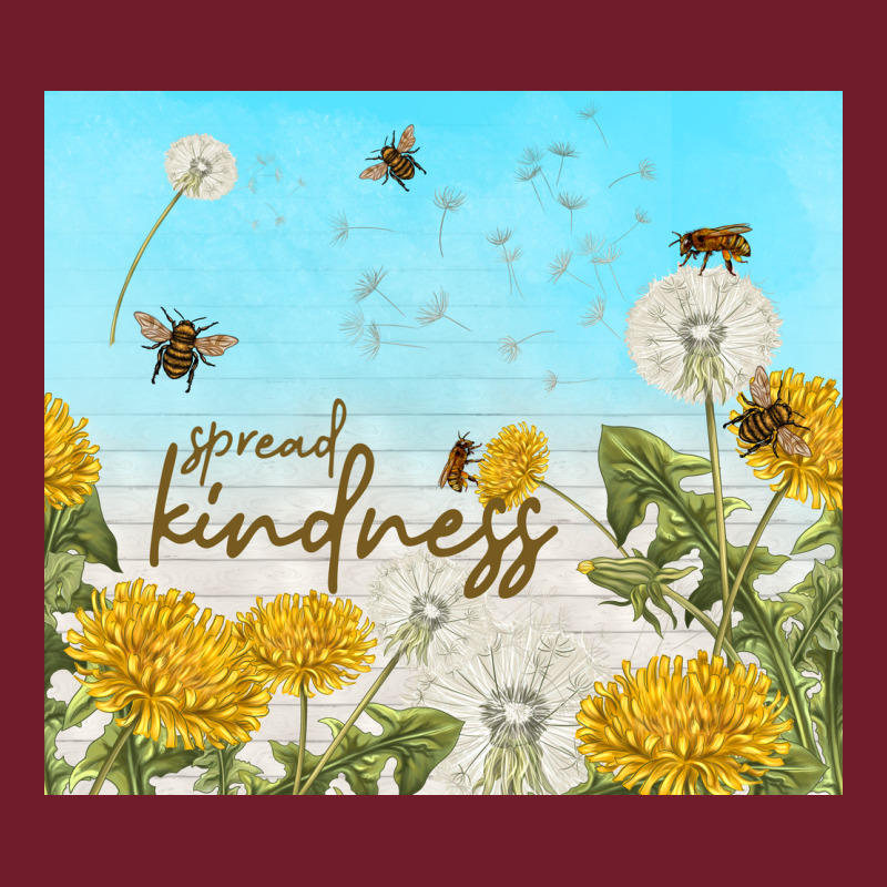 Spread Kindness With Dandelions Zipper Hoodie by TumblerDesignByShophia | Teevron