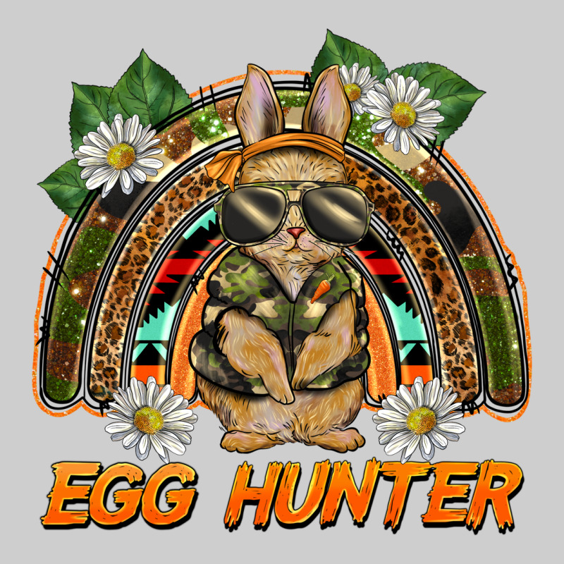 Easter Egg Hunter  Rabbit Rainbow Premium Tee by BarkalooDesign | Teevron