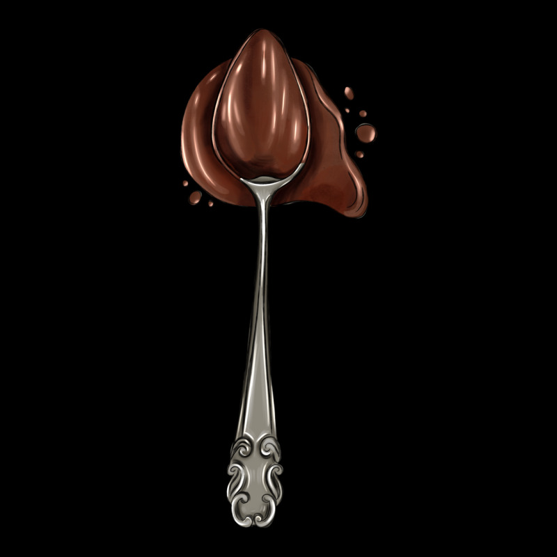 Spoon With Chocolate Ladies Tee by AdoDesignShop | Teevron