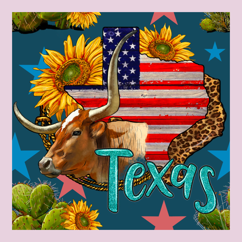 4th Of July Texas Map With Cow Seamless Pattern Ladies Tee by BundleAndBundleShop | Teevron
