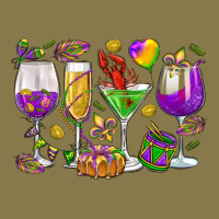 Mardi Gras Wine Glasses Premium Hoodie | Teevron