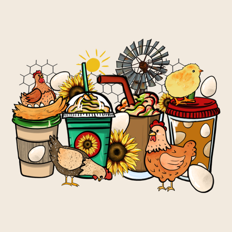 Chicken Coffee Cups Zipper Hoodie by HowdyJamesFarm | Teevron