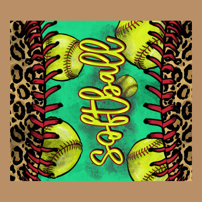 Softball Leopard Vintage Hoodie by NancyCooperArtShop | Teevron