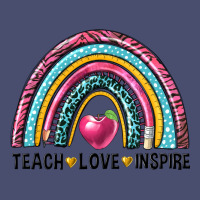 Rainbow Teach Love Inspire Vintage Tee | Teevron