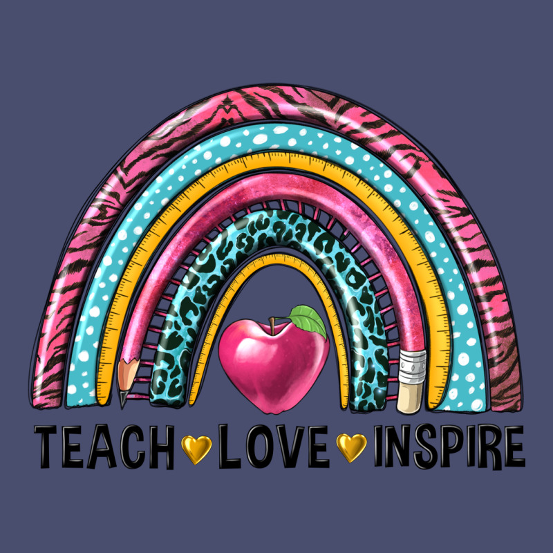 Rainbow Teach Love Inspire Vintage Tee by NancyCooperArtShop | Teevron