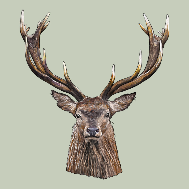 Elk Deer Head Long Sleeve Tee by LillyAllenDesigns | Teevron