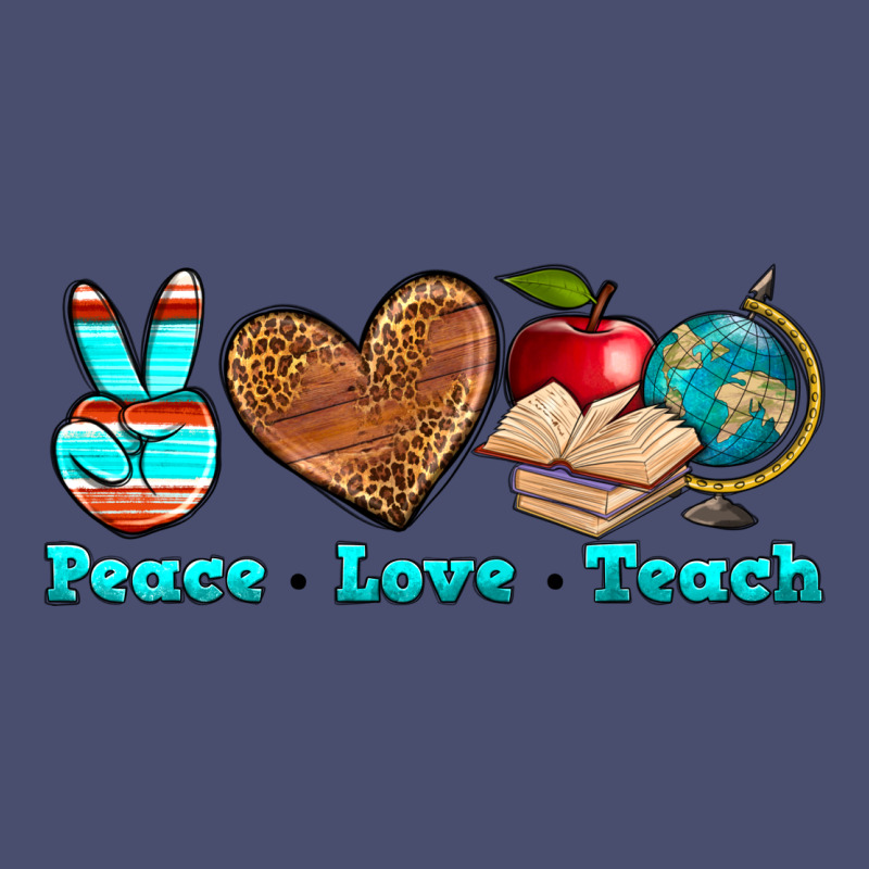 Peace Love Teach Vintage Tee by NancyCooperArtShop | Teevron