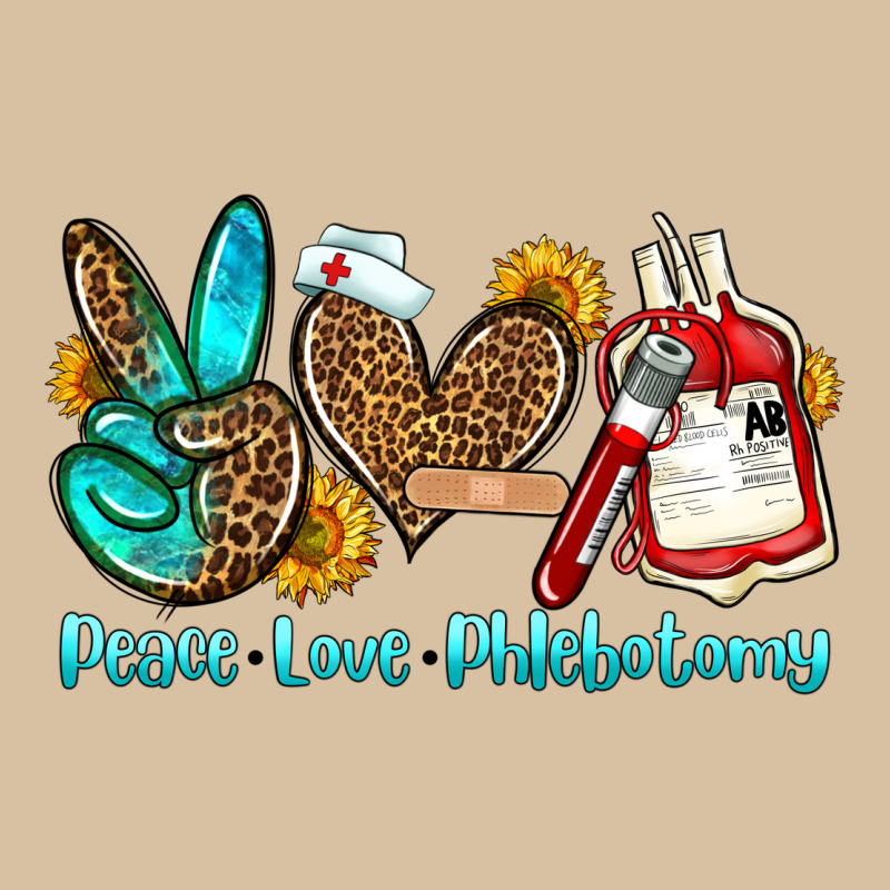 Peace Love Phlebotomy Heavyweight Hoodie by OliviaCreatesArt | Teevron