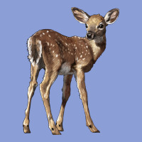 White Tailed Fawn Deer Long Sleeve Tee | Teevron