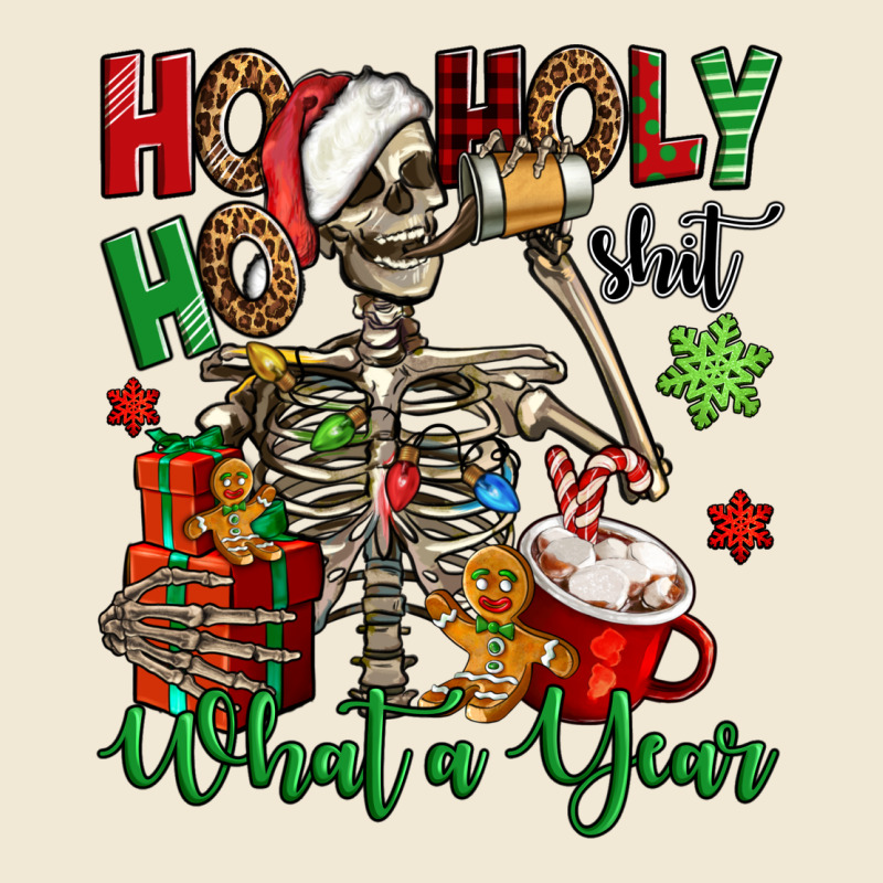Ho Ho Holy Shit What A Year Christmas Skeleton Premium Tee by Jasminsmagicworld | Teevron