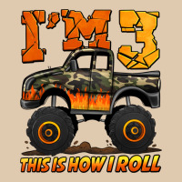 I'm Three This Is How I Roll Monster Truck Birthday Heavyweight Sweatshirt | Teevron