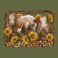 Simmental Bull And Heifer With Sunflowers Long Sleeve Tee | Teevron