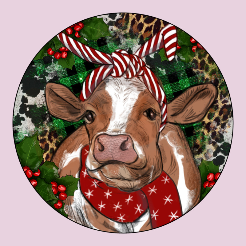 Brown Cow Christmas Ladies Tee by RanaPortraitStore | Teevron