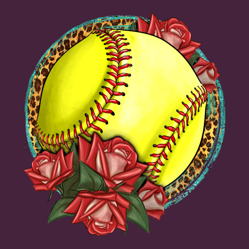 Western Softball With Roses Long Sleeve Tee by LillyAllenDesigns | Teevron