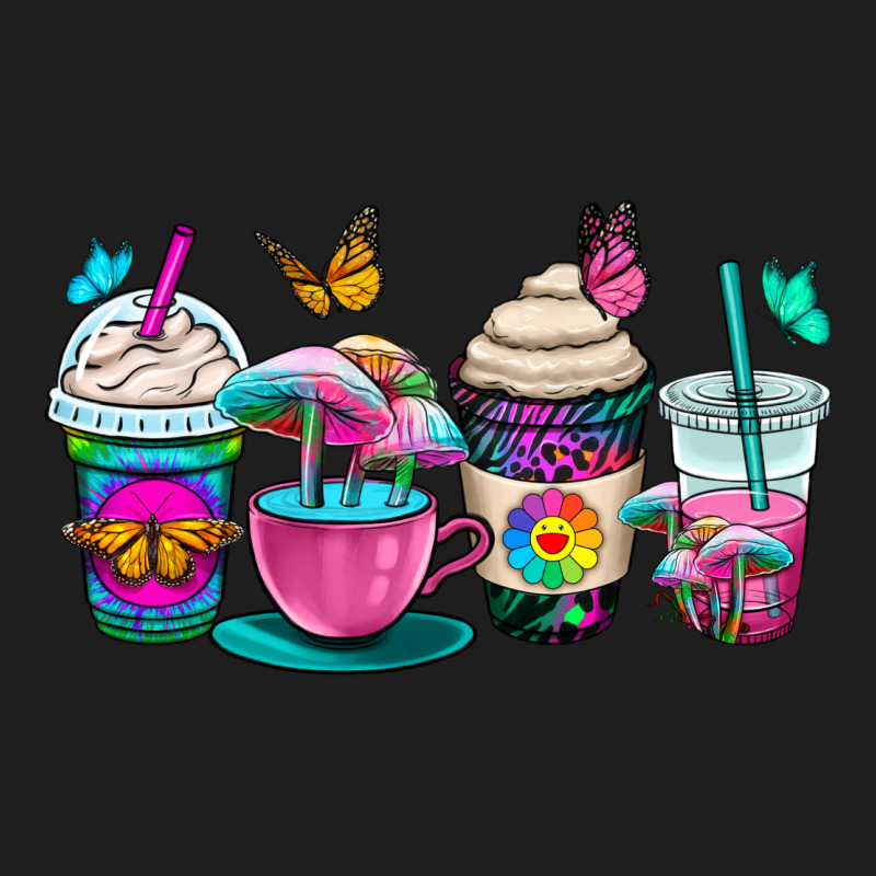 Tie Dye Coffee Cups Heavyweight Hoodie by OliviaCreatesArt | Teevron