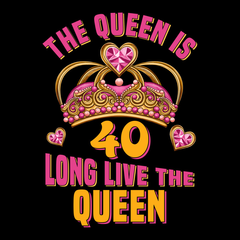 The Queen Is 40 Long Live The Queen Heavyweight Sweatshirt by Jasminsmagicworld | Teevron