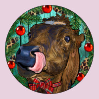 Longhorn Cow Christmas Ladies Tee | Teevron
