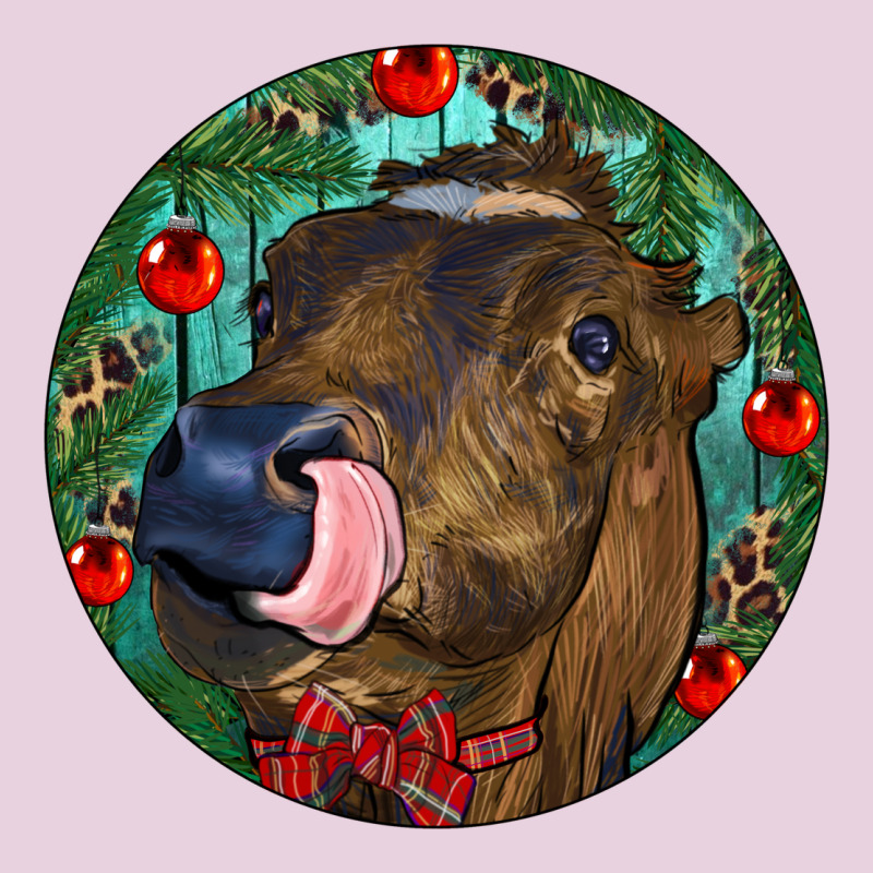 Longhorn Cow Christmas Ladies Tee by RanaPortraitStore | Teevron