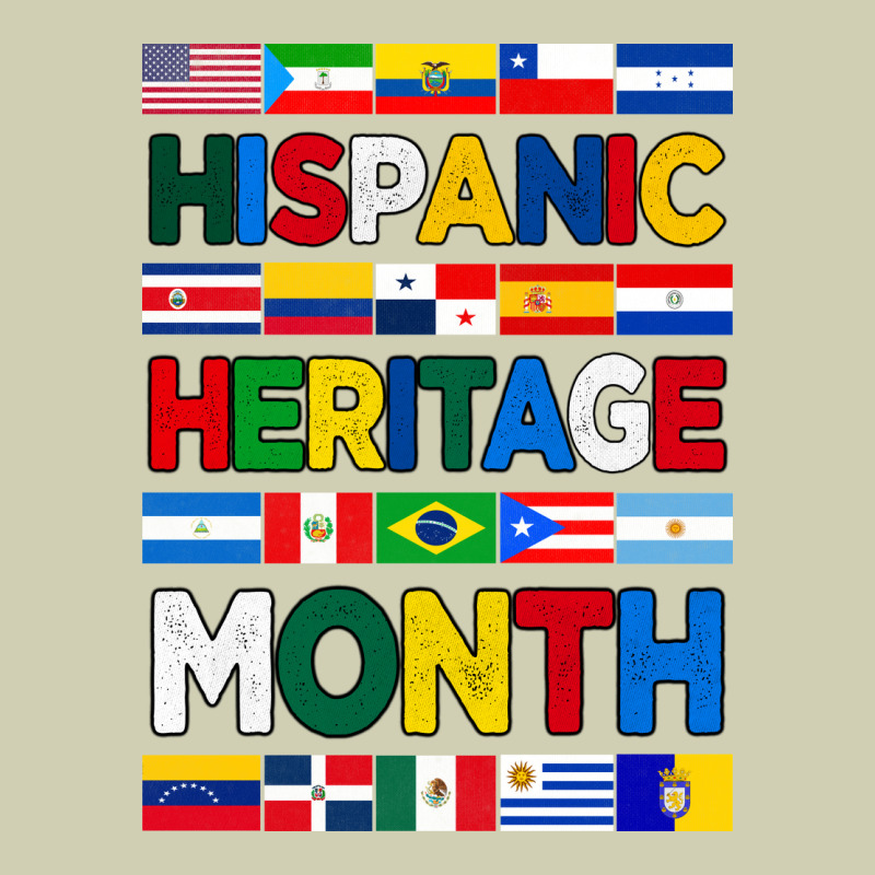 Hispanic Haritage Month Flags Heavy Core Tee by BundleAndBundleShop | Teevron
