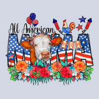 All American Mama Cow Flowers Premium Sweatshirt | Teevron