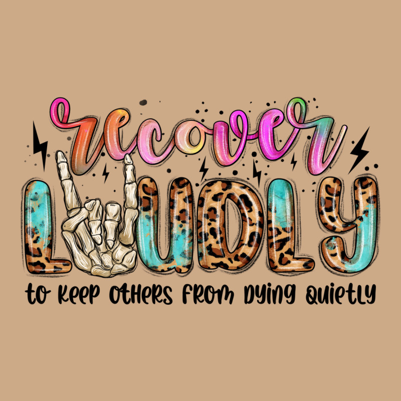 Recover Loudly To Keep Others From Dying Quietly M Vintage Hoodie by MaliasSmallBusiness | Teevron